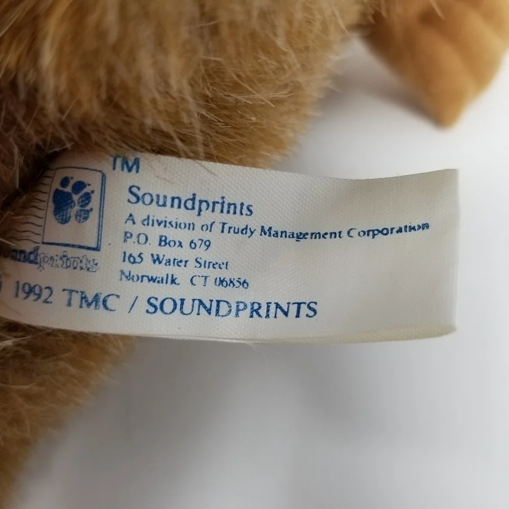 Groundhog Plush Soundprints 1992 Stuffed Animal 90s Wildlife Realistic